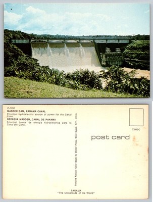Madden Dam Panama Canal Postcard - Hydroelectric Power Source
