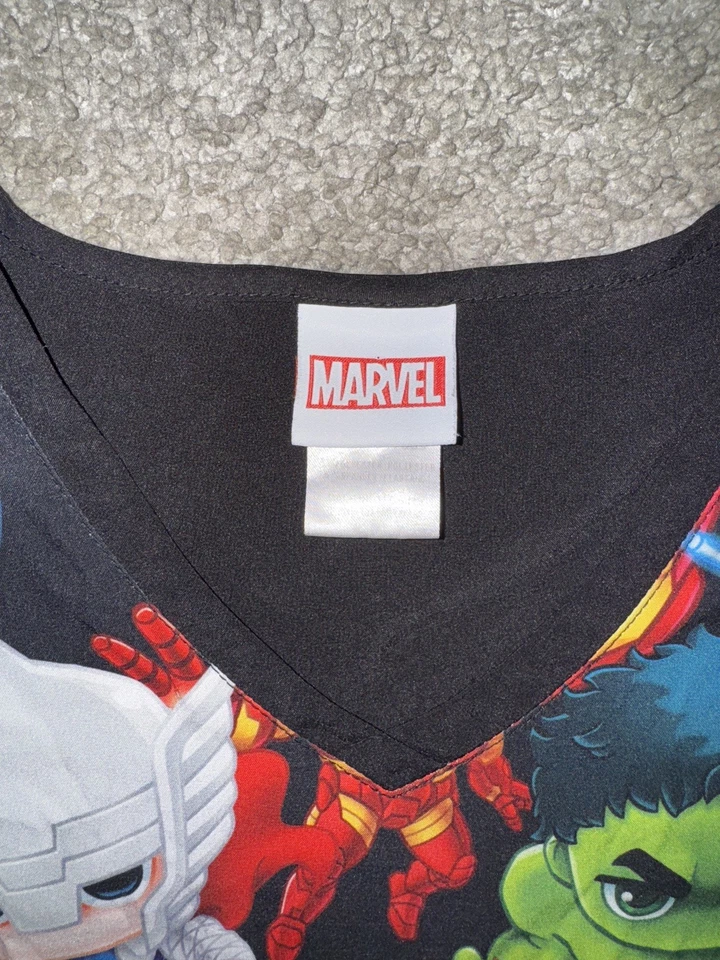 Топ Avengers Cherokee Scrubs Tooniforms Marvel с V-образным вырезом размер M - Изображение 3 из 4