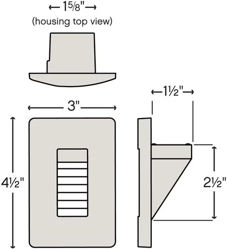 Hinkley Lighting 58504 Luna 4.5" Tall 120v 4w LED 2700K Indoor / - Black - Picture 8 of 9