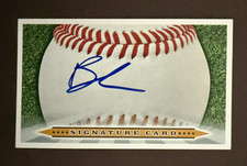 Blaine Crim, RANGERS (2025 Debut) SIGNED 3x5 Index Card
