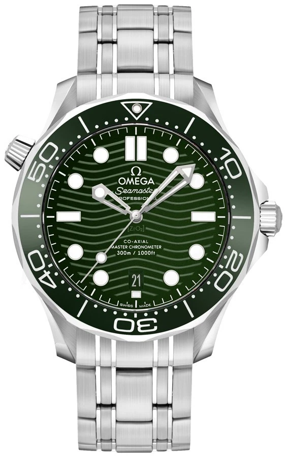 Omega Seamaster 300M Green Dial & Bezel Automatic Mens Watch 210.30.42.20.10.001