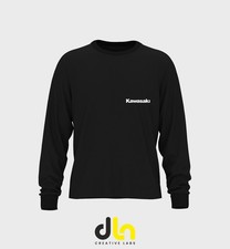 FELPA girocollo  TRIBUTO KAWASAKI nera bianca  xs s m l xl 2xl 3xl