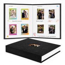 128 Pockets Instant Mini Photo Album for 2x3 Pictures, Black