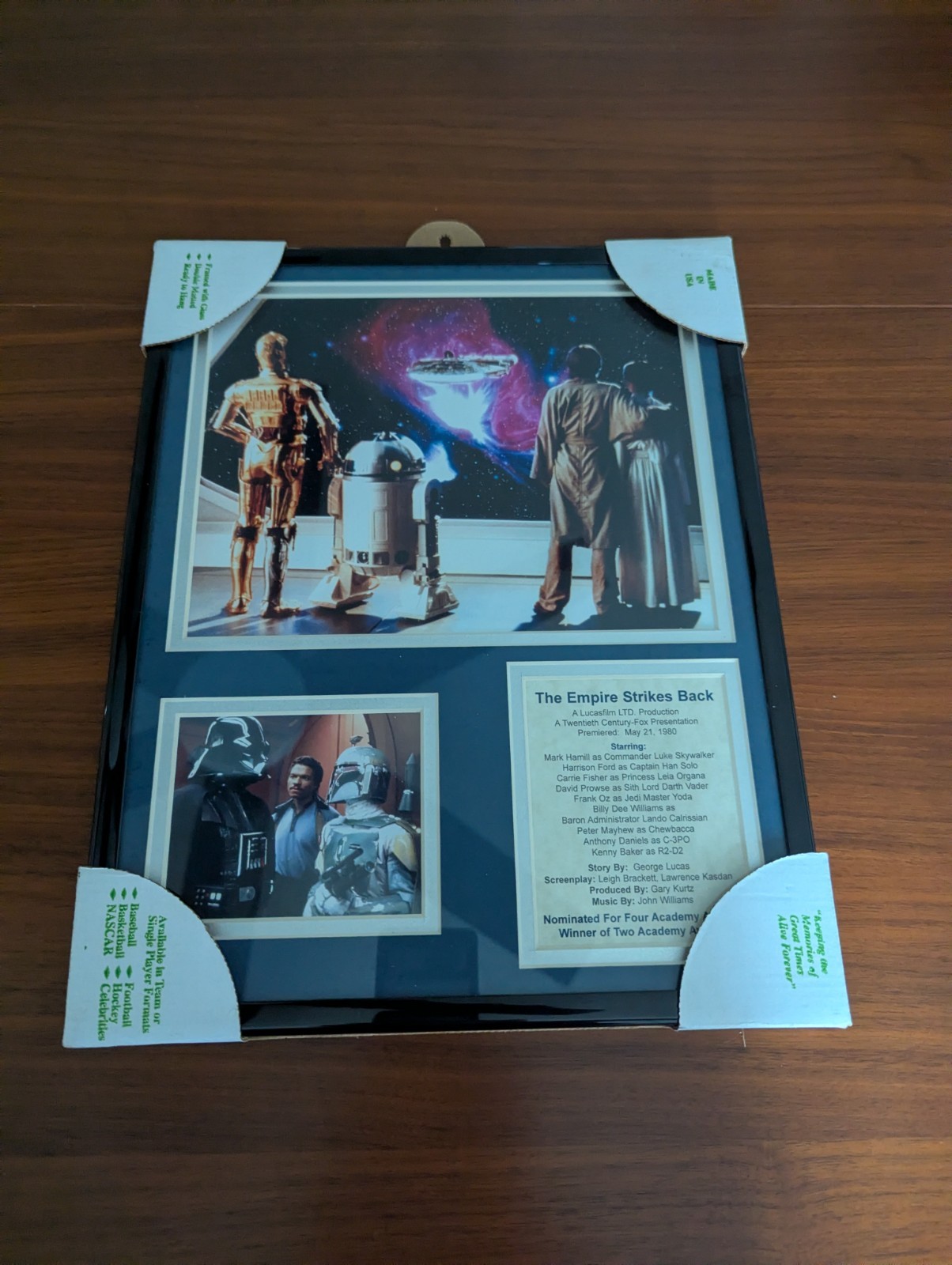 Star Wars Memorabilia Empire Strikes Back Framed Photos of Movie Collectibles 