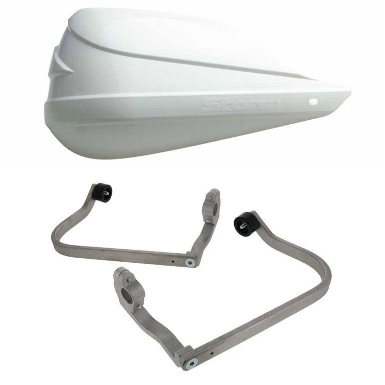 BarkBusters Storm White Handguard Two Point Mount Honda CT125 2020-2025