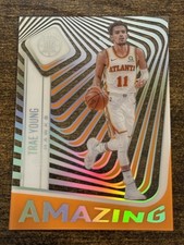 2020-21 Panini Illusions Amazing Orange Trae Young #17 Atlanta Hawks SP Free