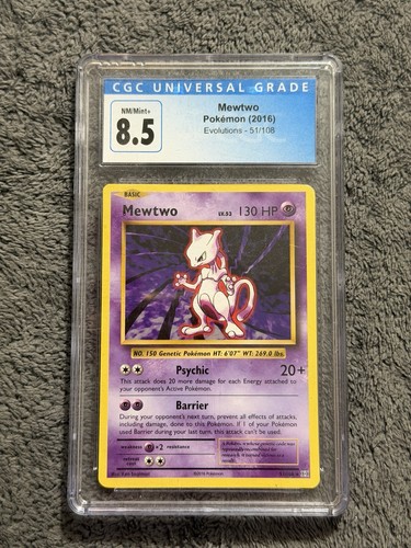 Mewtwo graded PSA 8.5 for sale on eBay