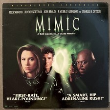 Mimic Laserdisc, 1998 - Mira Sorvino Josh Brolin Guillermo Del Toro - WS LD