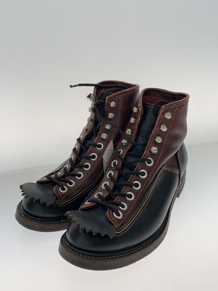 LONE WOLF Boots Work Boots Leather F01615 Brown Size 7 | eBay