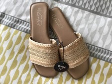 NEW LOOK Ladies SANDALS sliders UK size 5 WIDE FIT Present GIFT Wife HOLIDAY New