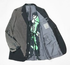 Used 2017 Yohji Yamamoto Wool Gabardine Reversible Jacket Size 2 Black Gray