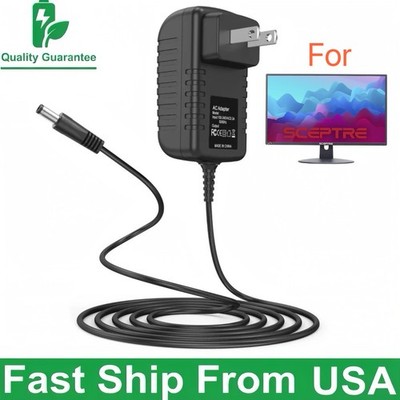 Power Cord for Sceptre Monitor E205W-16003R E205W-1600SR E205W-16003RT ect.
