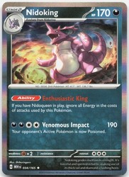 Nidoking - 034/165 Holo Rare - Scarlet & Violet 151