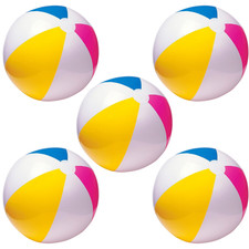 eMKay� 24" BEACH BALL INFLATABLE MULTI COLOURED HOLIDAY SWIMMING POLTOYS BLOW UP