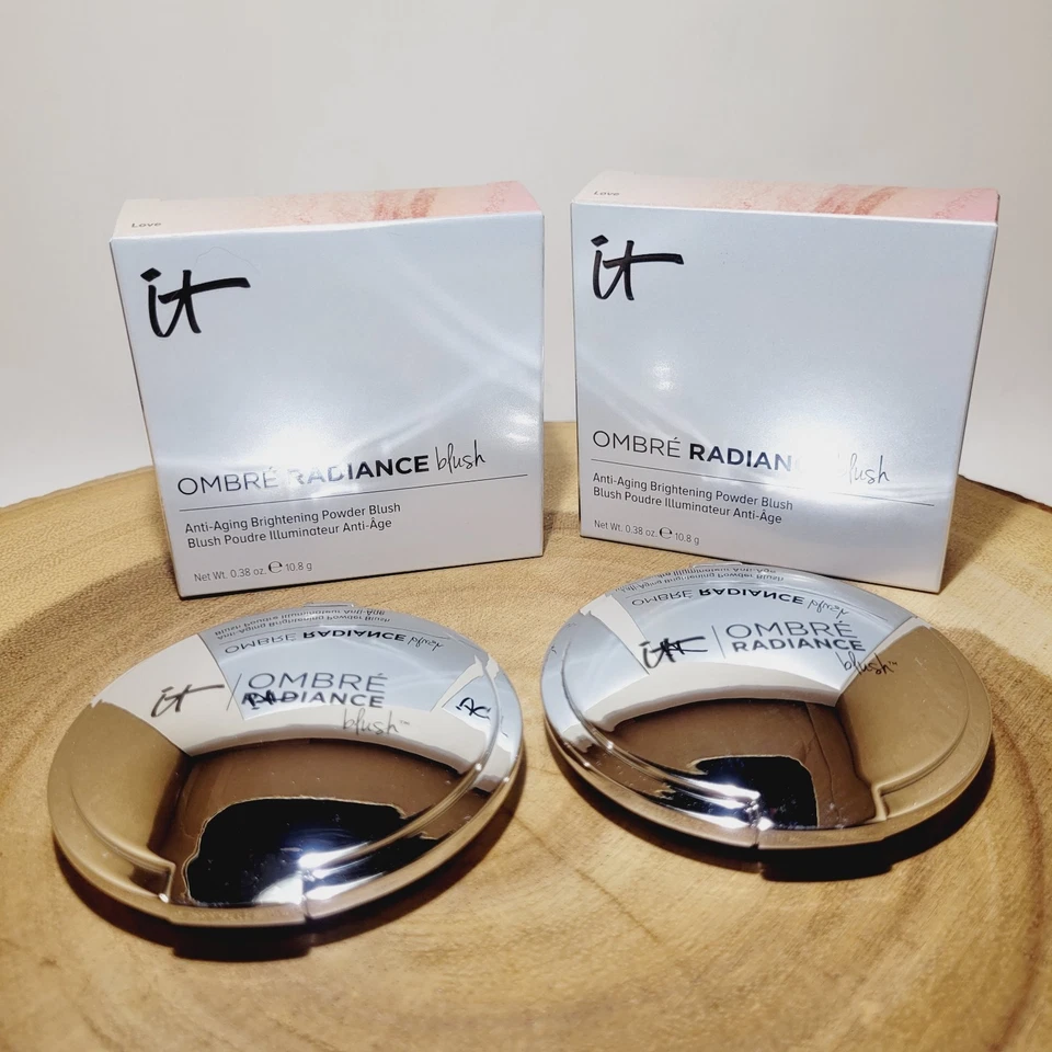 2x it Cosmetics OMBRÉ RADIANCE blush (Love) Anti-Aging Brightening Powder Blush - Image 2 of 4