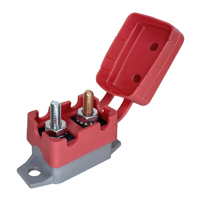 12V-24V Automatic Reset Circuit Breaker 5A-50A with Cover Stud Bolt  - Auto Boat