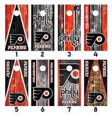 Philadelphia Flyers Cornhole Wrap Skin Decal Vinyl Sticker MANY DESIGNS SK80