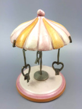 Infuso argenteria giostrina ceramica colorata con cuori sheffield h 9 x 6 cm