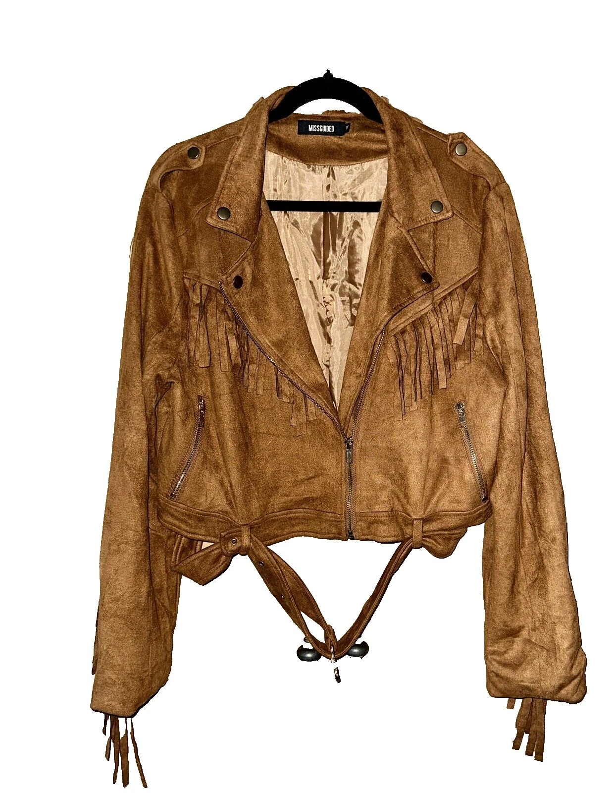 Missguided Motocicleta Casacos, jaquetas e Coletes para mulheres