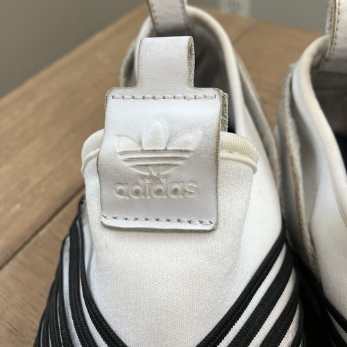 RARE Adidas Superstar Slip On Shoes Women’s 9 White Criss Cross Straps CG6013 - 第 9/22 張圖片