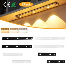 2PACK LED Motion Sensor Lights Strip Cabinet Lamp Closet Kitchen Rechargeable