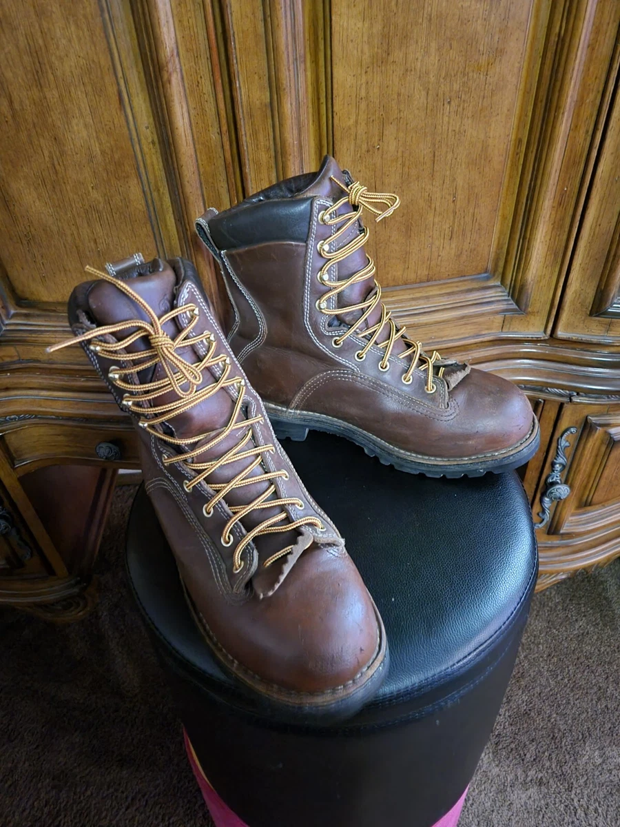 Vintage Danner Quarry Safety Toe Leather Logging Boots 9.5M
