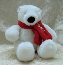 Coca-Cola 6" Plush Polar Bear Toy with Scarf