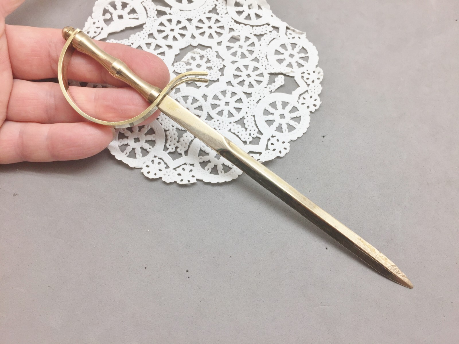 Brass Sword Saber Letter Opener 7 1/4" Vintage Pirate Civil War Made England eBay