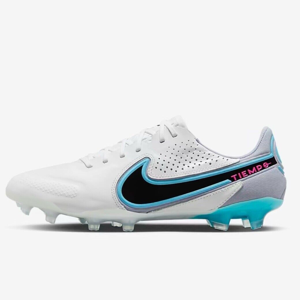 Мужские спортивные кроссовки Nike Tiempo Legend 9 Elite FG White Baltic Blue Pink CZ8482-146
