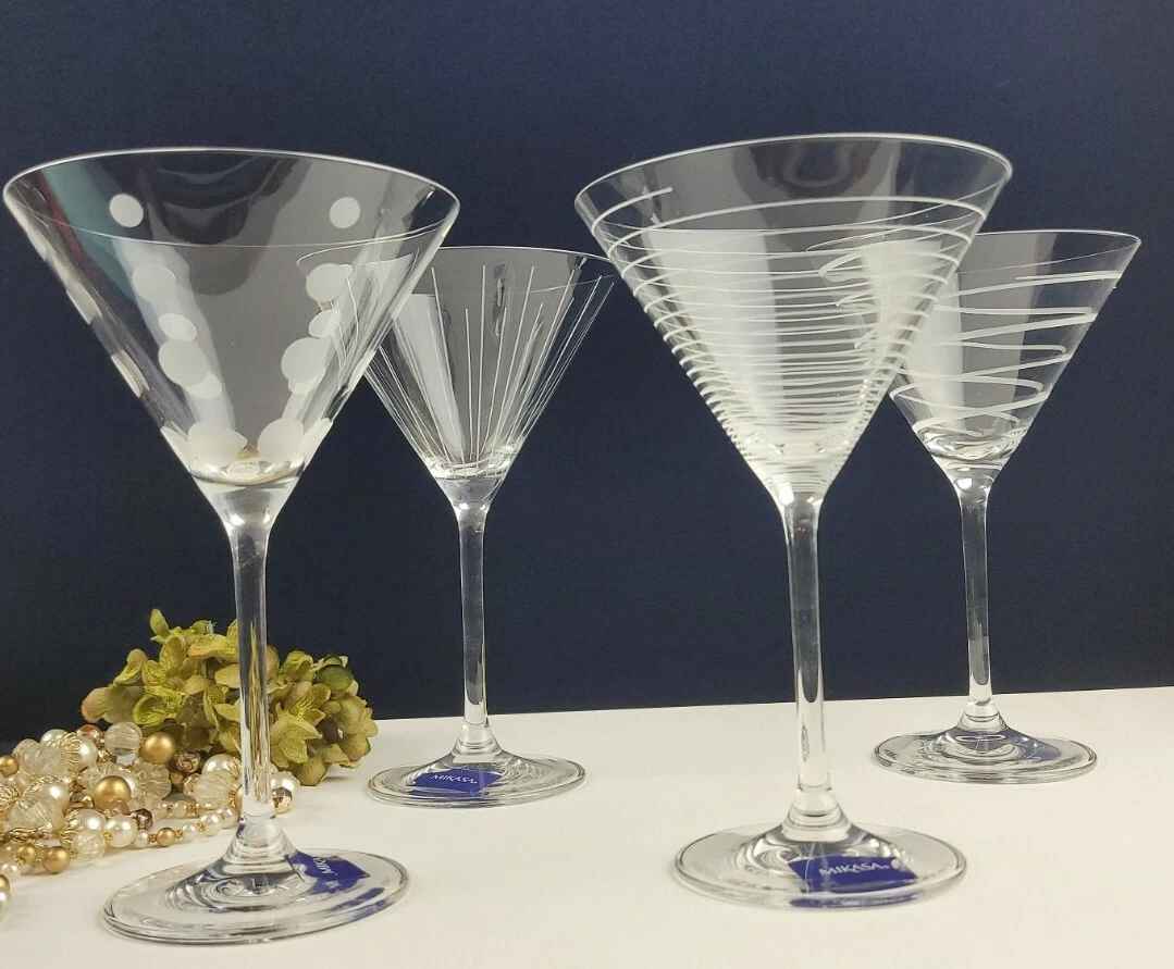 Mikasa Set of 4 Martini Glasses - Cheers Collection 