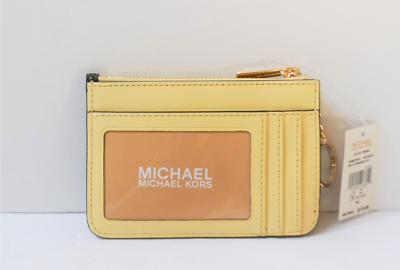Michael Kors Jet Set Travel S Coin Pouch ID Key Holder Wallet MK