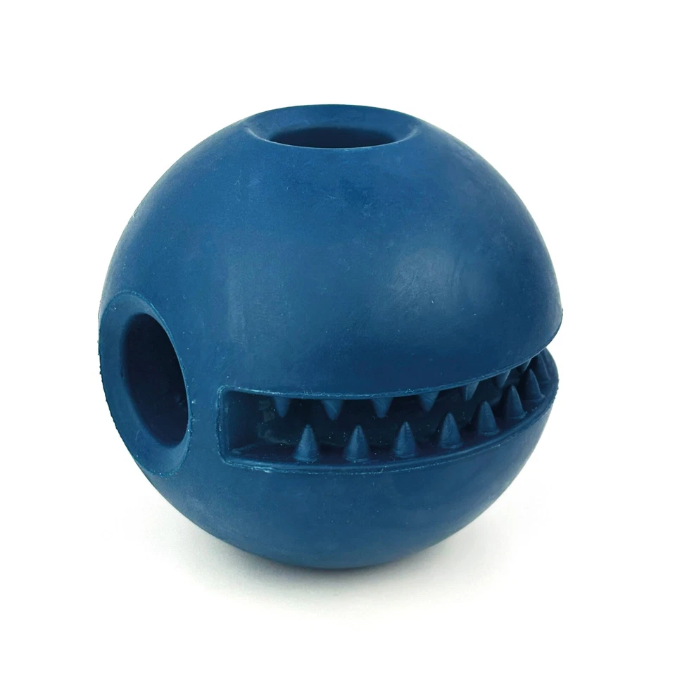 HugglePets Tactical K9 Dog Toy Treat Dispenser Strong Bouncy Natural Rubber Toys