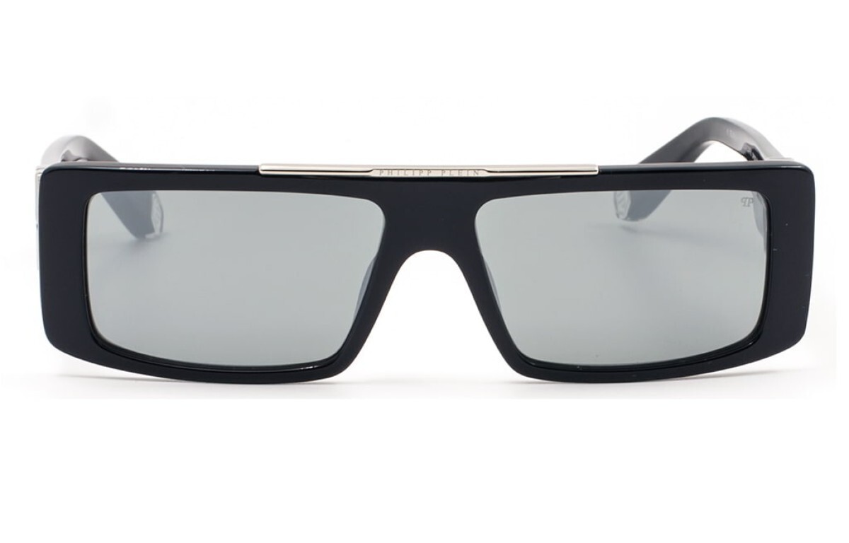 New Philipp Plein SPP 003M 700X Shiny Black Plastic Frame