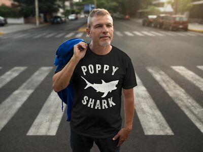 Poppy Shark Funny Family Father's Day Gift T-Shirt Poppy Shark Funny Family Father's Day Gift T-Shirt