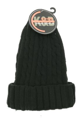 KB Ethos Boys Black Beanie Winter Casual One Size