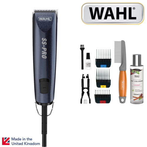 Wahl SS Pro Dog Clipper Corded Electric Blue Stainless Steel 9777-801 - Afbeelding 1 van 6