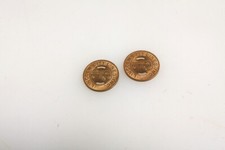 SET OF 2 VINTAGE LINCOLN CITY ONE FARE TRANSIT TOKEN