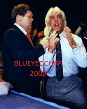 JIM ROSS & RIC FLAIR WRESTLER 8 X 10 WRESTLING PHOTO NWA WWF