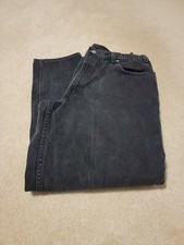 Vintage Levis Black 560 Loose Fit Tapered Leg Jeans 38x32 Made In USA