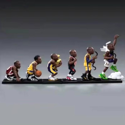 Road To Growth Basketball Star Kobe Bryant Black Mamba Action Figure Set Toy New
