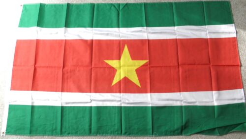 SURINAME INTERNATIONAL COUNTRY POLYESTER FLAG 3 X 5 FEET - Afbeelding 1 van 1