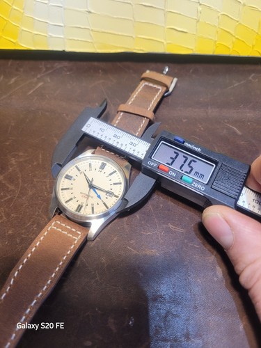 Orologio Uomo Luxury Dress 40mm NH34 Seiko TMI Automatico Movt Pilot Field 20ATM GMT - Foto 12 di 16