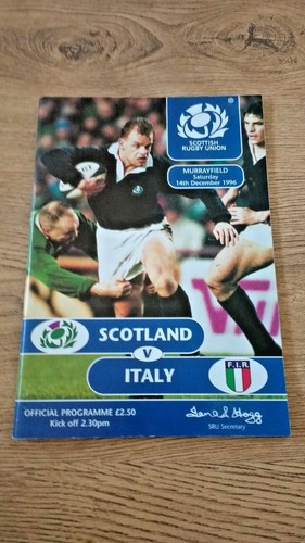 Scotland v Italy Rugby Union Programmes 1985 - 2011 - Picture 4 of 15