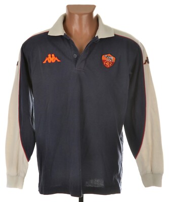 AS ROMA ITALY 2002/2003 FOOTBALL DRILL TOP MAGLIA KAPPA SIZE M ADULT