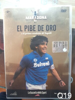 MARADONA el pibe de oro DVD GAZZETTA VOL 2 - Neapel Fußball Abzeichen Q19