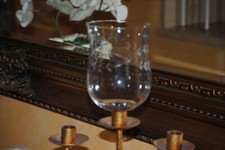 XXL Teelichtaufsatz Glasaufsatz für Kerzenleuchter Windlicht Groß Gravur Ranke