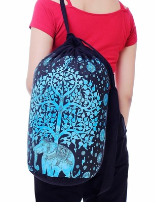 hippie drawstring bag