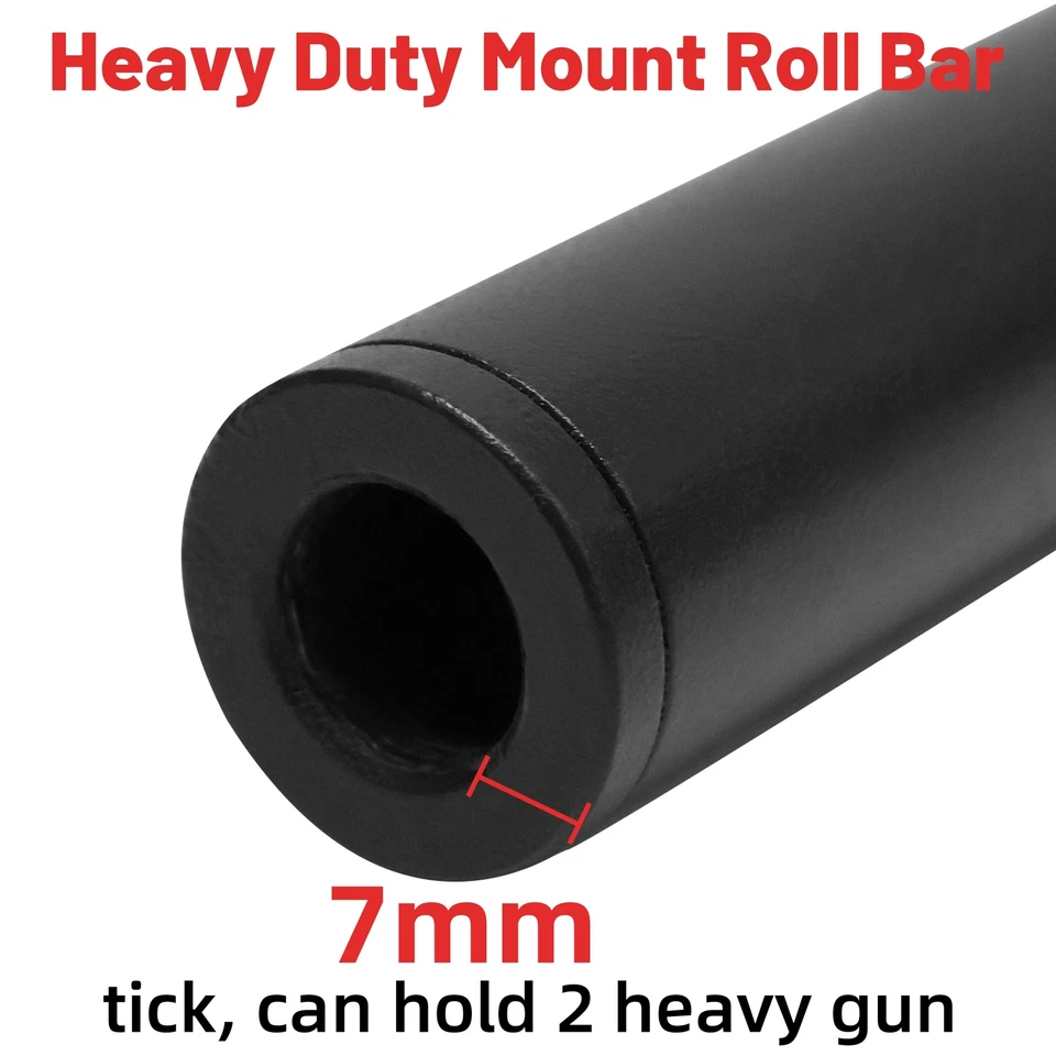 UTV Overhead Roof Gun Holder Bow Rifle Rack For Polaris RZR Can Am Pioneer Honda Foto 4 de 4