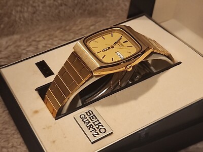 Vintage 1980's Men Seiko SQ quartz day date 8123 - 5089 | eBay