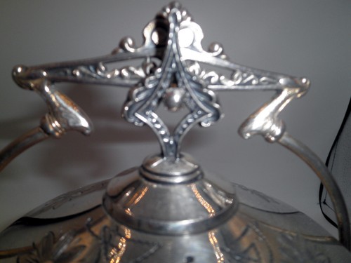 Aurora silverplate pickle sweetmeat castor Amethyst - Picture 5 of 12